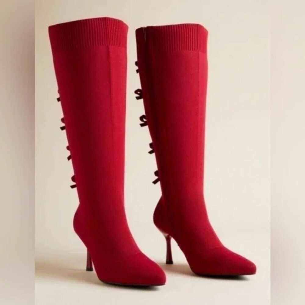 Torrid Bow Back Stiletto Knee Boot (WW)